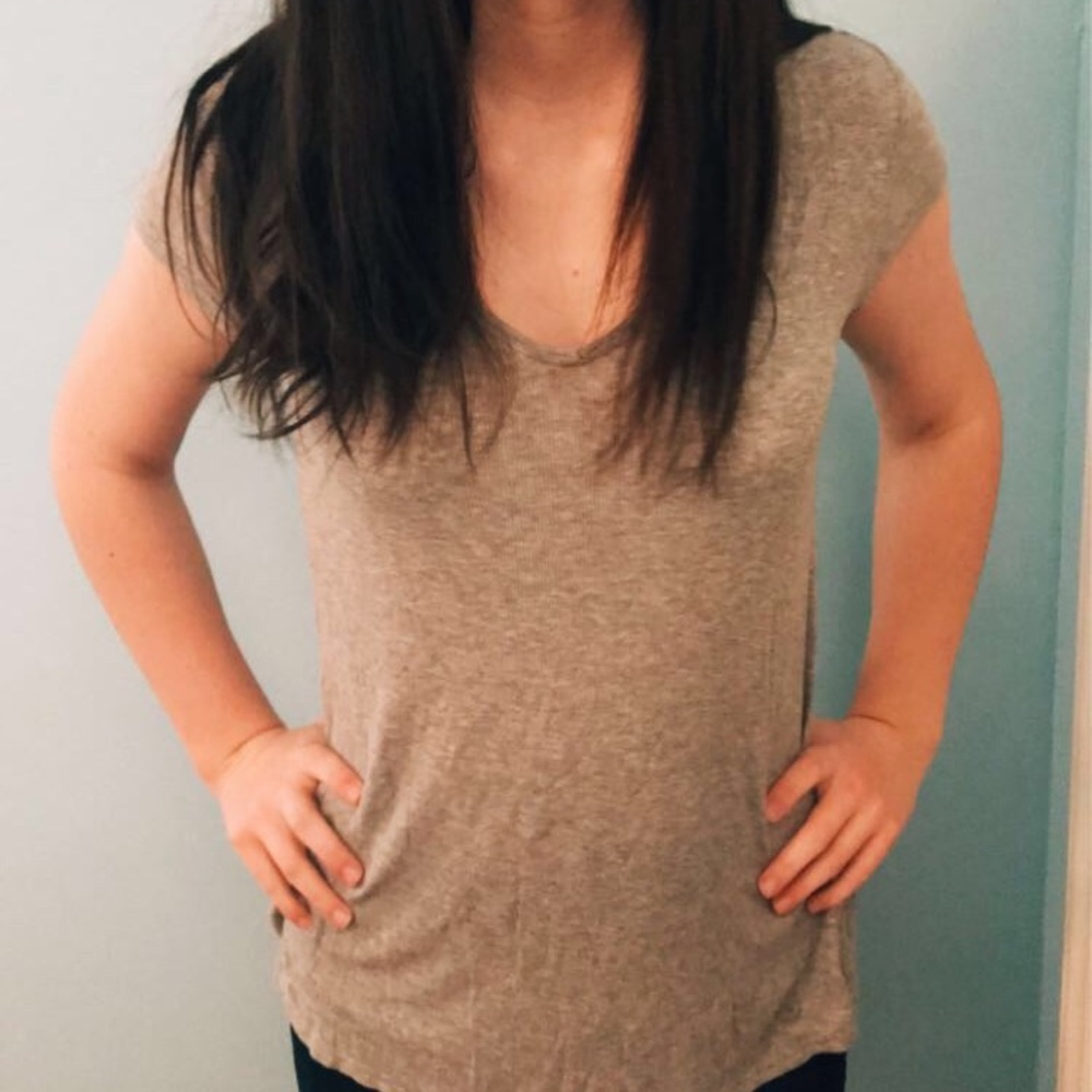 gray super soft tee